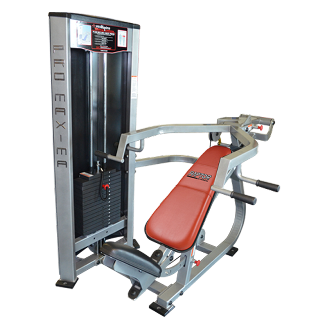 PMX P-1350 Raptor Horizontal Multi-Press - 225lb Weight Stack 1 PMX Raptor Horizontal Multi-Press - 225lb Weight Stack